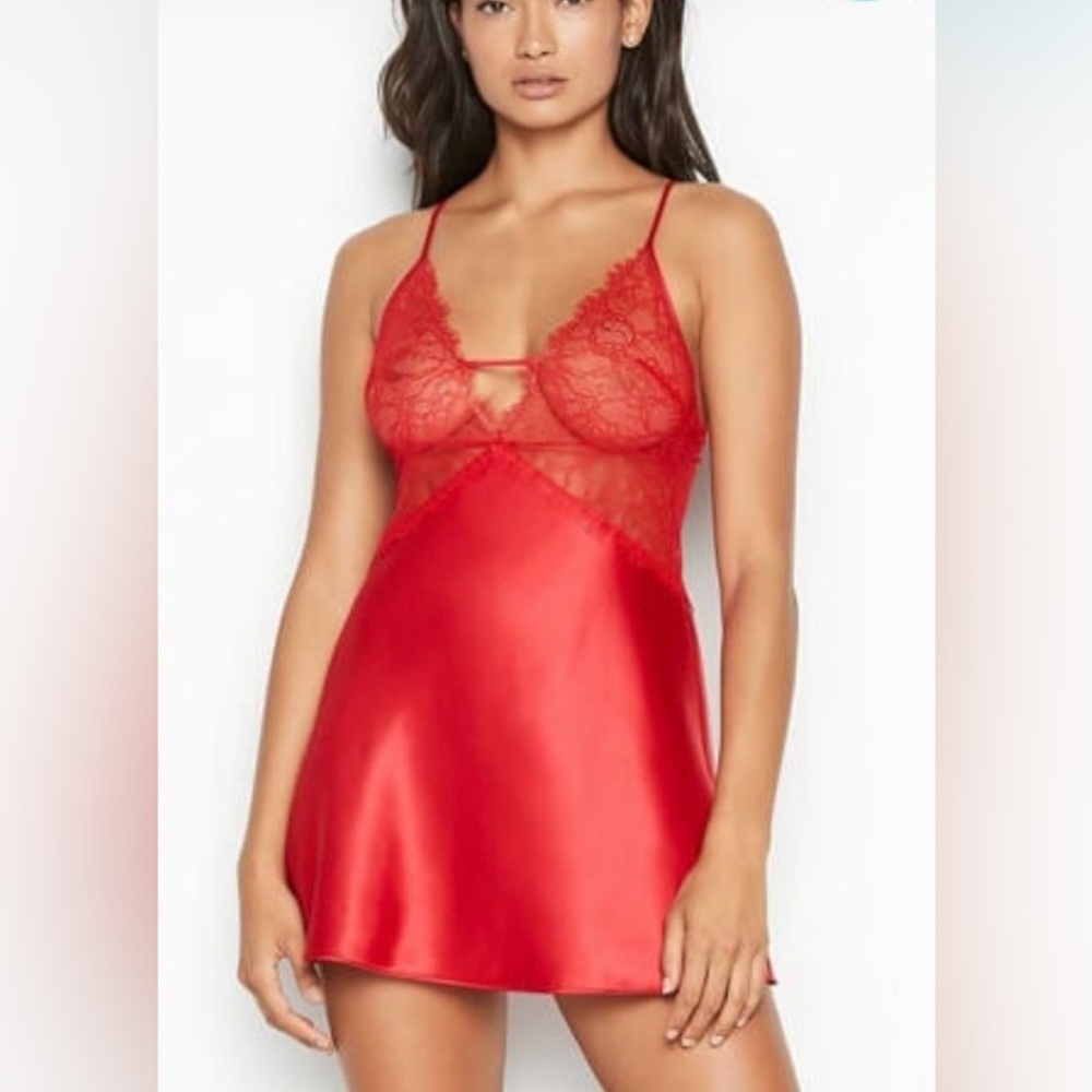 Victoria's Secret Scarlet Lace Chemise